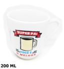 Caneca Porcelana Louça Presente PAI Caneca Decorada Frases Modelo 2