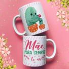 Caneca porcelana mãe cactos - mãe para sempre vou te amar 325ml Caneca porcelana mãe cactos - mãe para sempre vou te amar 325ml
