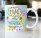Caneca Porcelana Mãe de Primeira Viagem Est. Pan 20.8 - Presente dia das Mães Zlprint Caneca Porcelana Mãe de Primeira Viagem Est. Pan 20.8 - Presente dia das Mães Zlprint