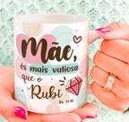 Caneca Porcelana Mãe és Mais Valiosa Que Rubi Est. Anaflor4 - Presente dia das Mães Zlprint Caneca Porcelana Mãe és Mais Valiosa Que Rubi Est. Anaflor4 - Presente dia das Mães Zlprint