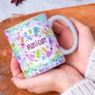 Caneca Porcelana Manicure Est. Pan 2 - Profissão Zlprint