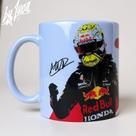 Caneca Porcelana Max Verstappen Fórmula 1 Racing Automobilismo Presente Geek Esportivo