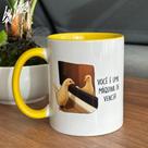 Caneca Porcelana Meme Criativa "Você é Uma Máquina de Vencer" - Xícara Café Engraçada