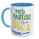 Caneca Porcelana Meu Partido e o Brasil