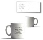Caneca Porcelana Minimalista Mensagem Bonita Natal Branca 4
