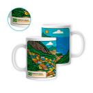 Caneca Porcelana Morro do Vidigal Rio de Janeiro 325ml