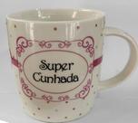 Caneca Porcelana Na Caixa Super Cunhada Com Poa - Happy Days Personalizada