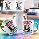 caneca porcelana - nascido pra jogar forçado a trabalhar - flork meme