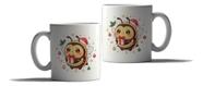 Caneca Porcelana Natal Presente Abelha Papai Noel Fofo Caneca Porcelana Natal Presente Abelha Papai Noel Fofo