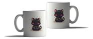 Caneca Porcelana Natal Presente Gato Pet Papai Noel Fofo Caneca Porcelana Natal Presente Gato Pet Papai Noel Fofo