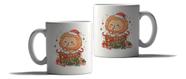 Caneca Porcelana Natal Presente Leão Papai Noel Fofo Caneca Porcelana Natal Presente Leão Papai Noel Fofo