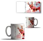 Caneca Porcelana Natal Sua foto Aqui Papai Noel Neve Arvore Caneca Porcelana Natal Sua foto Aqui Papai Noel Neve Arvore