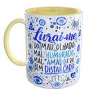 Caneca Porcelana Olho Grego Mau Olhado