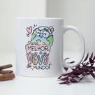 Caneca Porcelana Para a Melhor Vovó do Mundo Est.Pan22 AF1 - Dia dos Avós ZLprint