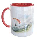 Caneca Porcelana Parapente Paragliding Voo Paraglider