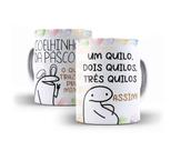 Caneca Porcelana Páscoa Um Quilo Dois Quilo Três Quilos Assim