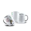 Caneca Porcelana Pássaros Kereru Pombo Austrália 325mL