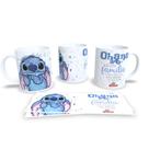 caneca porcelana personagem stitch,feita por processo de