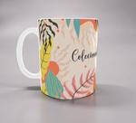 Caneca Porcelana Personalizada Colecionadora de Folhas Com Brinde