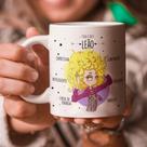 Caneca Porcelana Personalizada Ela é De Leão Confiante Ousada Signo Astral Horóscopo-MEGA OFERTA!