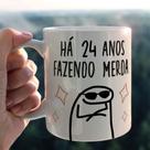 Caneca Porcelana Personalizada Flork Há SUA DATA Anos Fazendo Merda Divertida MEGA OFERTA!