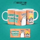 Caneca Porcelana Personalizada Profissão Corretor De Imoveis Flork trabalho C/Nome- MEGA OFERTA!