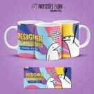 Caneca Porcelana Personalizada Profissão Designer De Interiores Flork trabalho C/Nome- MEGA OFERTA!