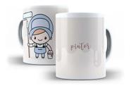 Caneca Porcelana Pintor Profissão Coleção Cute Presente Caneca Porcelana Pintor Profissão Coleção Cute Presente