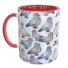Caneca Porcelana Pombos Fofinhos