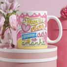 Caneca Porcelana Porque ele Vive Posso Crer No Amanhã Est. Evangélica Top 8 - Religião Zlprint