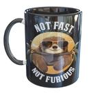 Caneca Porcelana Preguica Not Fast Caneca Porcelana Preguica Not Fast