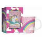 Caneca Porcelana Premium BrasFoot Bichinhos 280 ML Unicórnio Branco Caneca Porcelana Premium BrasFoot Bichinhos 280 ML Unicórnio Branco