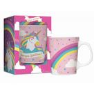 Caneca Porcelana Premium BrasFoot Bichinhos 280 ML Unicórnio Branco Caneca Porcelana Premium BrasFoot Bichinhos 280 ML Unicórnio Branco