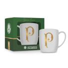 Caneca Porcelana Premium BrasFoot Palmeiras Serie Ouro 360 ML Urban Licenciada Branco Caneca Porcelana Premium BrasFoot Palmeiras Serie Ouro 360 ML Urban Licenciada Branco