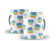 Caneca Porcelana Presente Infantil Pop It Caneca Porcelana Presente Infantil Pop It