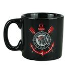 Caneca Porcelana Preta 120ml - Corinthians
