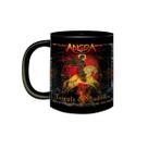Caneca Porcelana Preta Banda Angra Metal Temple of Shadows