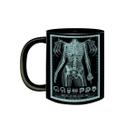 Caneca Porcelana Preta Banda Queens Of The Stone Age Raio X Caneca Porcelana Preta Banda Queens Of The Stone Age Raio X
