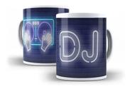 Caneca Porcelana Profissão Música DJ Disc-Jockey