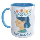 Caneca Porcelana Psicologia Florescendo