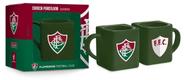 Caneca Porcelana Quadrada Times de Futebol 220 ML Sortidas Cor:Fluminense