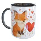 Caneca Porcelana Raposa Fofa