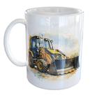 Caneca Porcelana Retroescavadeira Operador