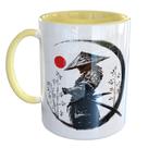 Caneca Porcelana Samurai Guerreiro Japônes Bushido