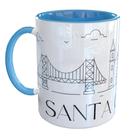 Caneca Porcelana Santa Catarina