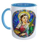 Caneca Porcelana Santa Luzia Católica