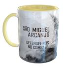 Caneca Porcelana Sao Miguel Arcanjo Defendei-nos No Combate