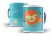 Caneca Porcelana Signo Leão