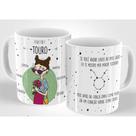 Caneca porcelana signo touro