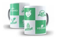 Caneca Porcelana Sou Vegano Vegetariano Presente